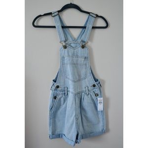 American Eagle Denim Overall Shorts